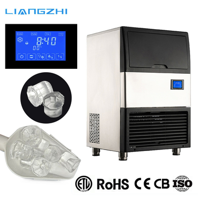 220V Fully Cylindrical Ice Machine 28kg 24Hours LZ-60 with and Embraco Compressor