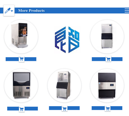 220V Fully Cylindrical Ice Machine 28kg 24Hours LZ-60 with and Embraco Compressor
