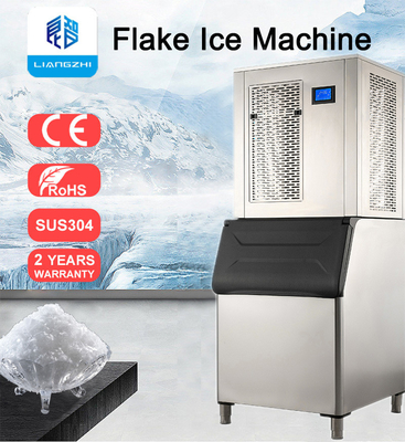 Electric Current 6.8A LZ-03 Automatic Air Cooled Flake Ice Maker And Packaging Machine