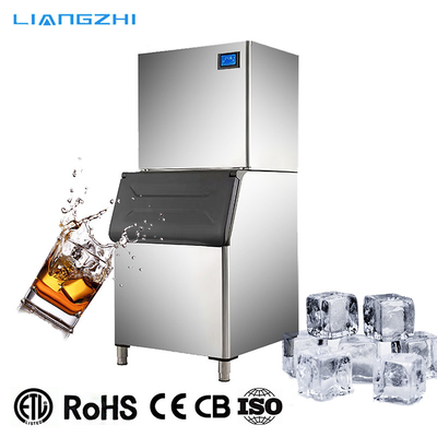 220kg 24 Hours Output LZ-500 Cube Ice Maker Machine with 1650W Power and Crystal Maker