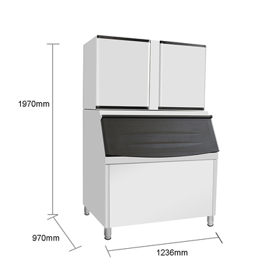 60HZ LZ-3300 Cube Ice Maker with 500KG Ice Storage Capacity and 13A Electric Current